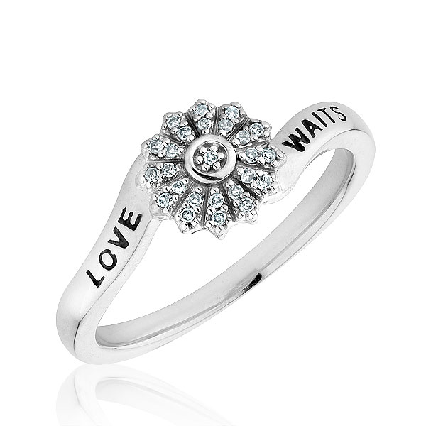 Sterling Silver Diamond Purity Ring