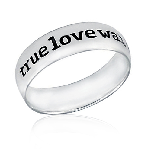 True Love Waits Sterling Silver Modern Purity Ring